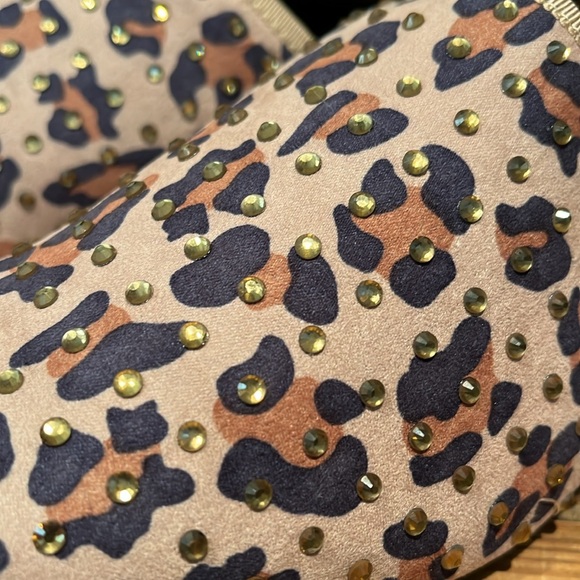 Joan Boyce leopard print with sequin detail slip-ons - Picture 3 of 5